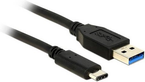 Delock USB-A auf USB-C Datenkabel in Schwarz, Länge: 0,50 m - Bild 1