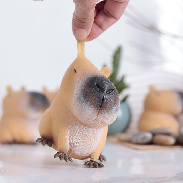 Linyi toy Capybara Fidget Spielzeugset aus Gummi ab 14 Jahren - Bild 1