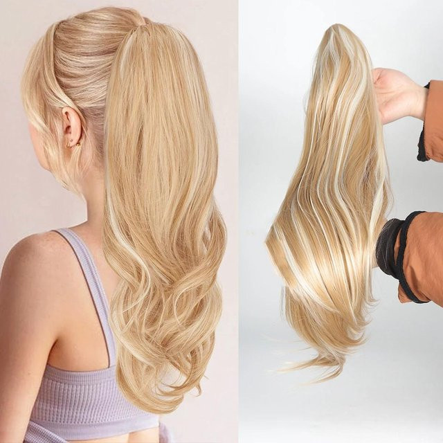 Bybrana Micro-Locken-Perücke Haarverlängerung, beige, Unisex - Bild 1