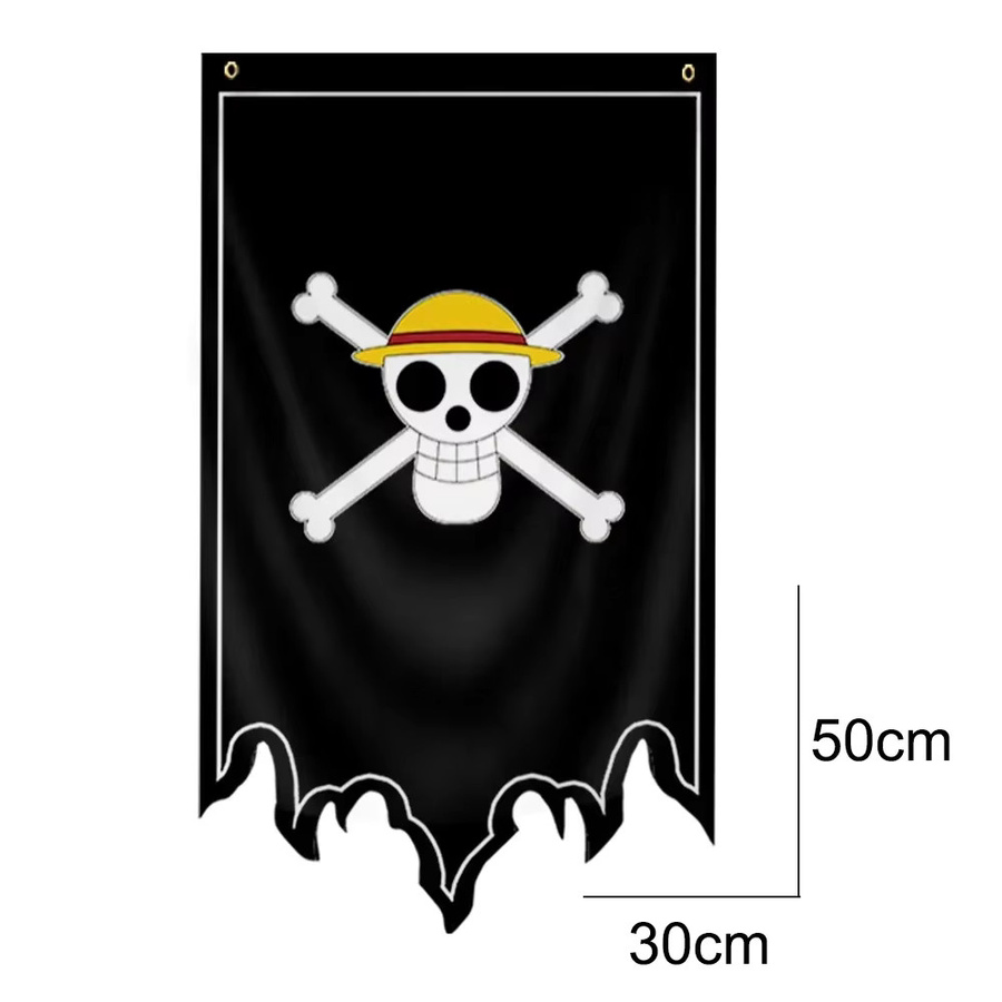 Bandai One Piece Flagge, Piratenschiff-Schild, Heimdekoration, Polyester - Bild 4