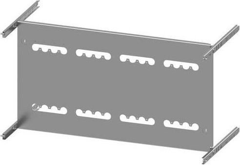 Siemens SIVACON S4 Montageplatte 3VA20, 4-polig, Stecksockel, grau, H: 40 cm, B: 80 cm, 100A - Bild 1