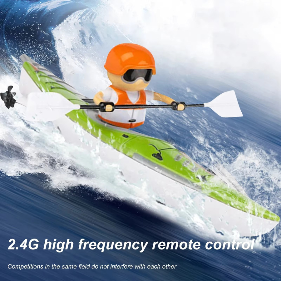 CONUSEA RC Boot Kajak Racing Schiff, ferngesteuert, Grün - Bild 2