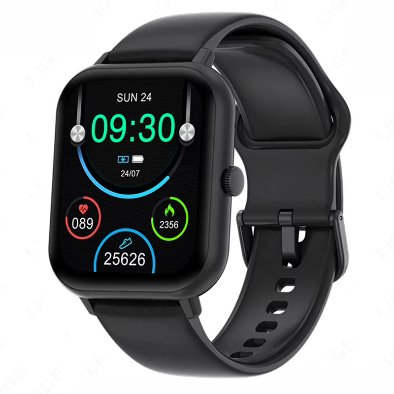 LIGE Smartwatch, GPS, Bluetooth, Schwarz, Silikon, Unisex - Bild 7