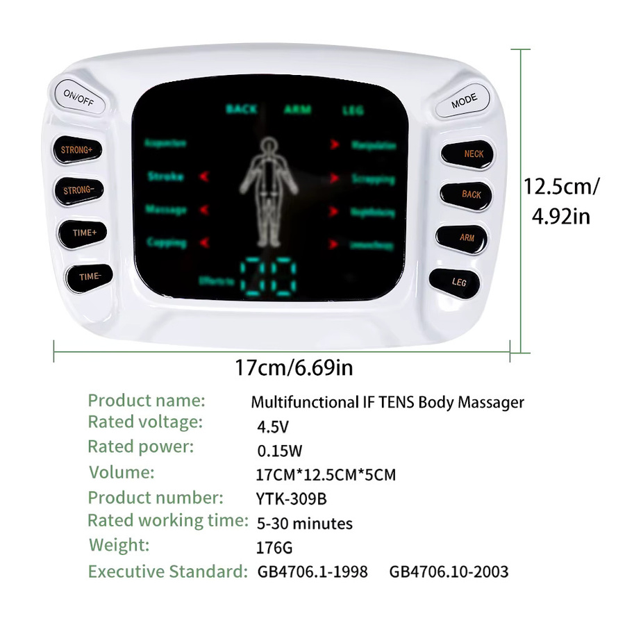 SANPKON TENS EMS Muskelstimulator Massagegerät, Unisex - Bild 2