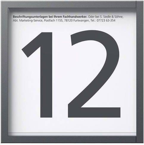 Siedle Infoschild in Weiß - Bild 1