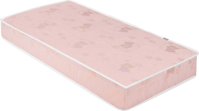 Kikkaboo Babybett Matratze CocoCraft Standard aus 2 Lagen 3D-Schaum, Farbe: pink, B/T/H: 120 x 60 x 15 cm - Bild 1