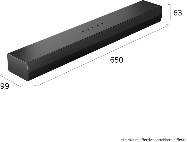 LG Soundbar S20A 2.0 Kanäle 50 W RMS Schwarz Bluetooth 5.3 HDMI ARC - Bild 2