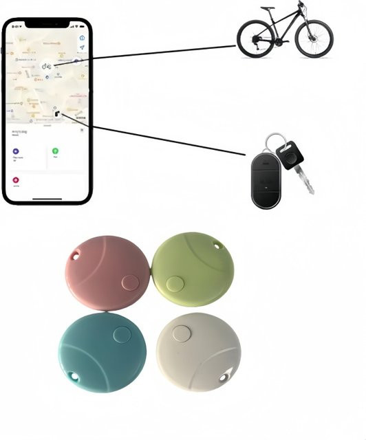 BEIQIU GPS-Tracker Locator in Blau für iOS-Systeme - Bild 1