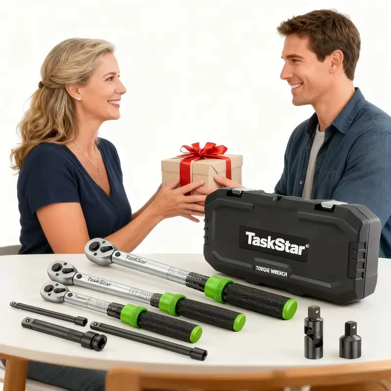 TaskStar Drehmomentschlüssel-Set 8-teilig in Silber, 10–27 Nm mit 3 % Genauigkeit für Auto, Motorrad und Fahrrad - Bild 5