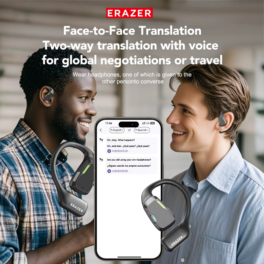 Erazer XP6 Bluetooth In-Ear Gaming Headset mit Equalizer-App und wasserdichter Funktion in Schwarz oder Grau - Bild 2