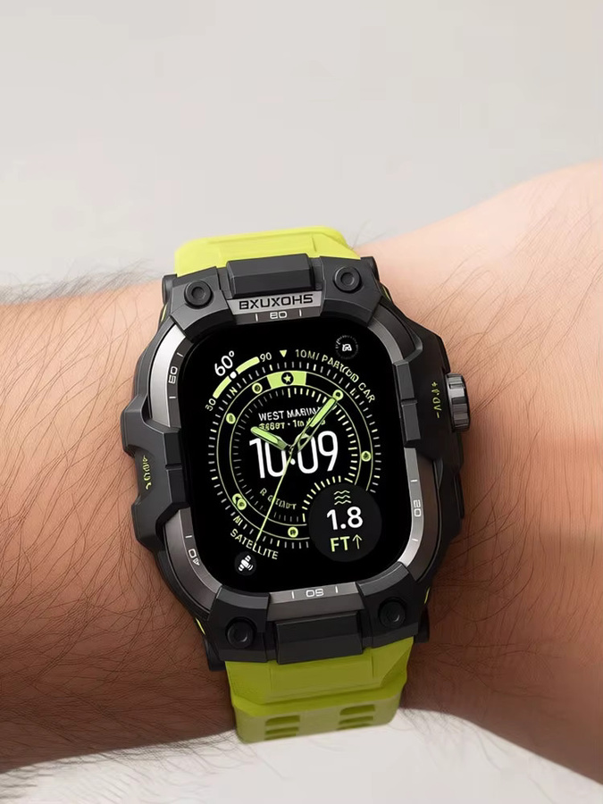 Taktisches Uhrenarmband Silikon, Schwarz, Unisex - Bild 2