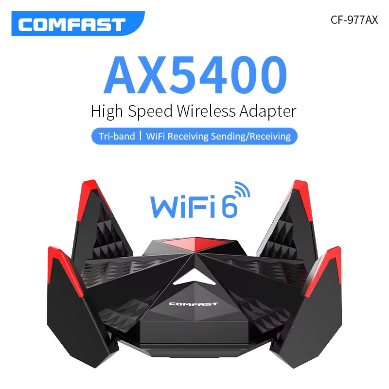 COMFAST 5374M Wi-Fi 7 USB-WLAN-Adapter mit Tri-Band-Unterstützung für 2,4 GHz, 5,8 GHz und 6 GHz, 6500 Mbps, Weiß - Bild 2