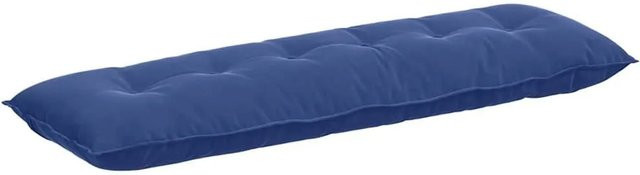 vidaXL Rückenkissen aus Cordstoff in Blau, Breite: 160 cm, Höhe: 50 cm - Bild 1