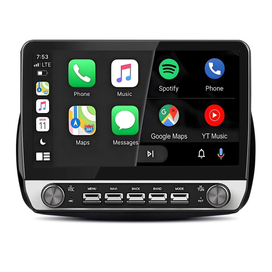 Junsun Autoradio mit Drehknöpfen für BENZ Smart 453 Fortwo 2014-2020 mit Bluetooth, GPS und 10,1 Zoll Display in Schwarz - Bild 2