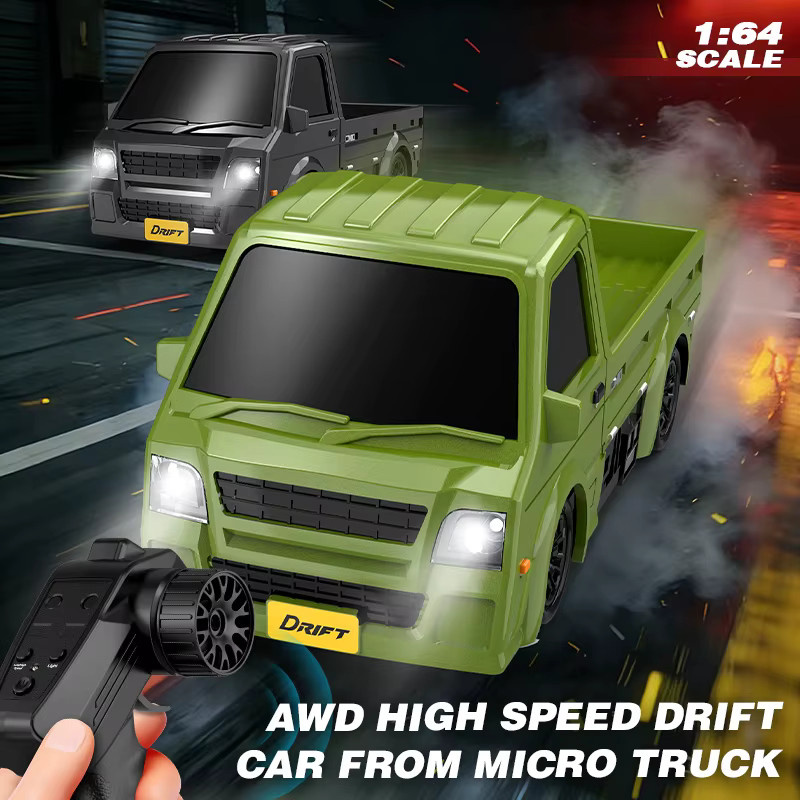 ANTSIR RC-Truck, 1:64, RC-Drift-Auto, mit LED-Lichtern - Bild 3