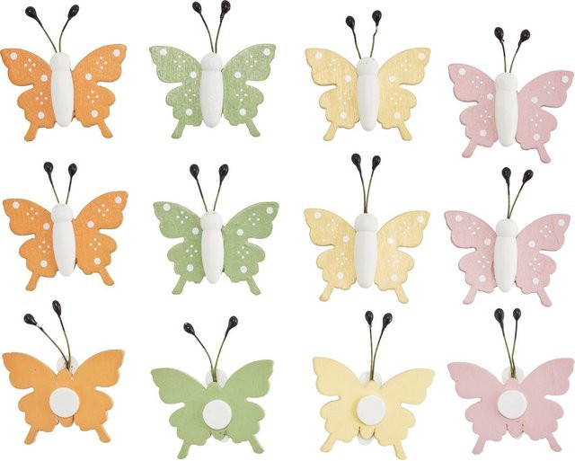VBS Streuteile Schmetterling Allegra in Multicolor aus Sperrholz zum Kleben - Bild 1