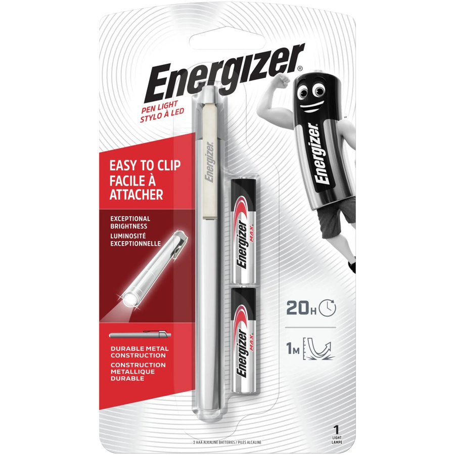 Energizer Metal Penlight LED Taschenlampe aus Metall in Silber mit 35lm - Bild 2