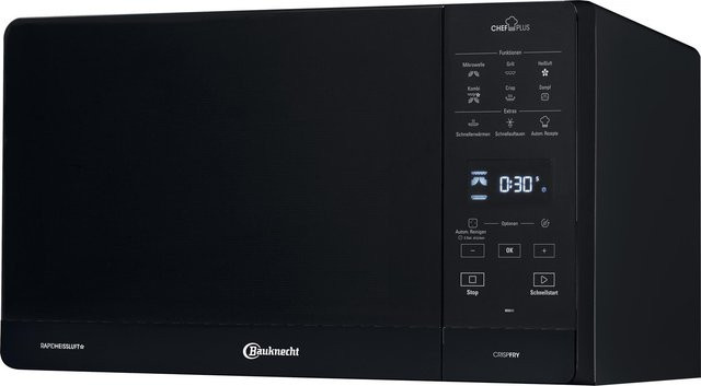 Bauknecht Mikrowelle MW 49 BL mit Grill- und Heißluftfunktion in Schwarz - Bild 1