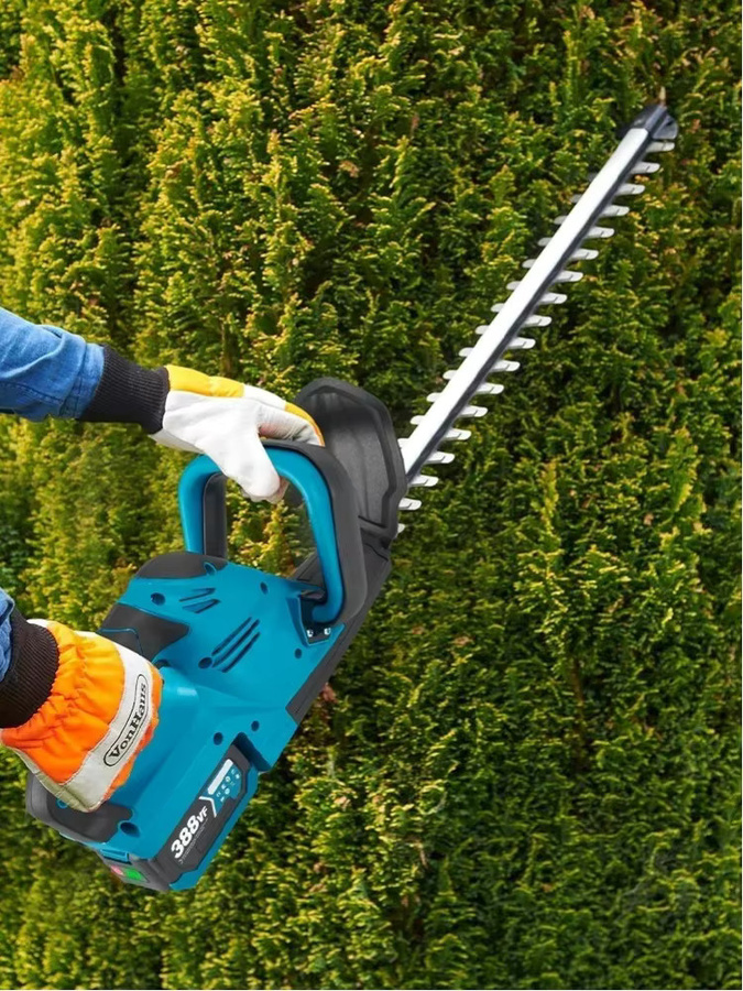 YOFIDRA Kabelloser Elektrischer Heckenschneider 2000W 15000RPM Astsäge und Rasenmäher in Blau für Makita LXT Akku - Bild 6