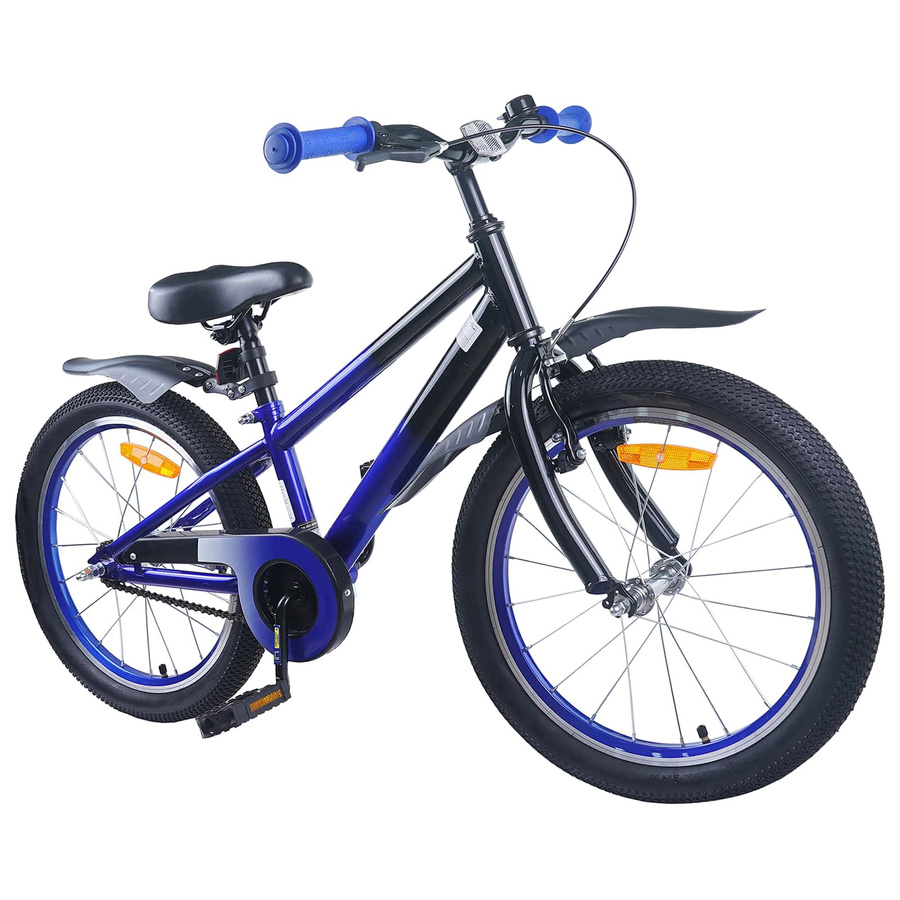VD Home Furnishing Kinderfahrrad 18 Zoll Blau und Schwarz - Bild 3