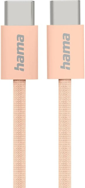 Hama USB-C Ladekabel Fabric Nylon in Orange, 1 m - Bild 1