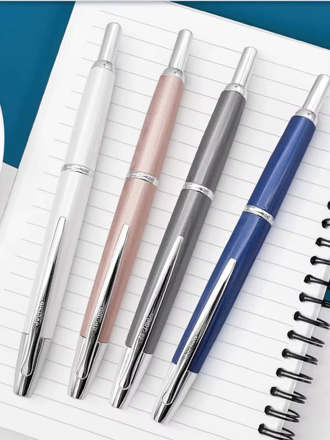 Pilot Capless Decimo Füllfederhalter Set mit 18K Goldfeder in Blau und Mehrfarben - Bild 4