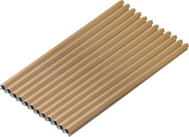 HOME DELUXE WPC Eckprofil SANO für Fassadenverkleidung DUVAR, 12er Set, Teak - Bild 1