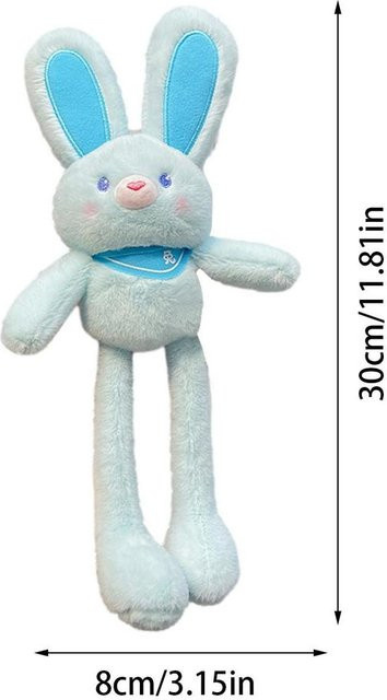 Binchi Fitness Zieh Den Hasen Korbfüller, Hasen Schlüsselanhänger, Plüschtier, Blau - Bild 1