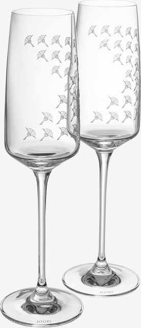 Zwiesel Glas Champagnerglas Faded Cornflower 2er Set Transparent Weiß - Bild 1