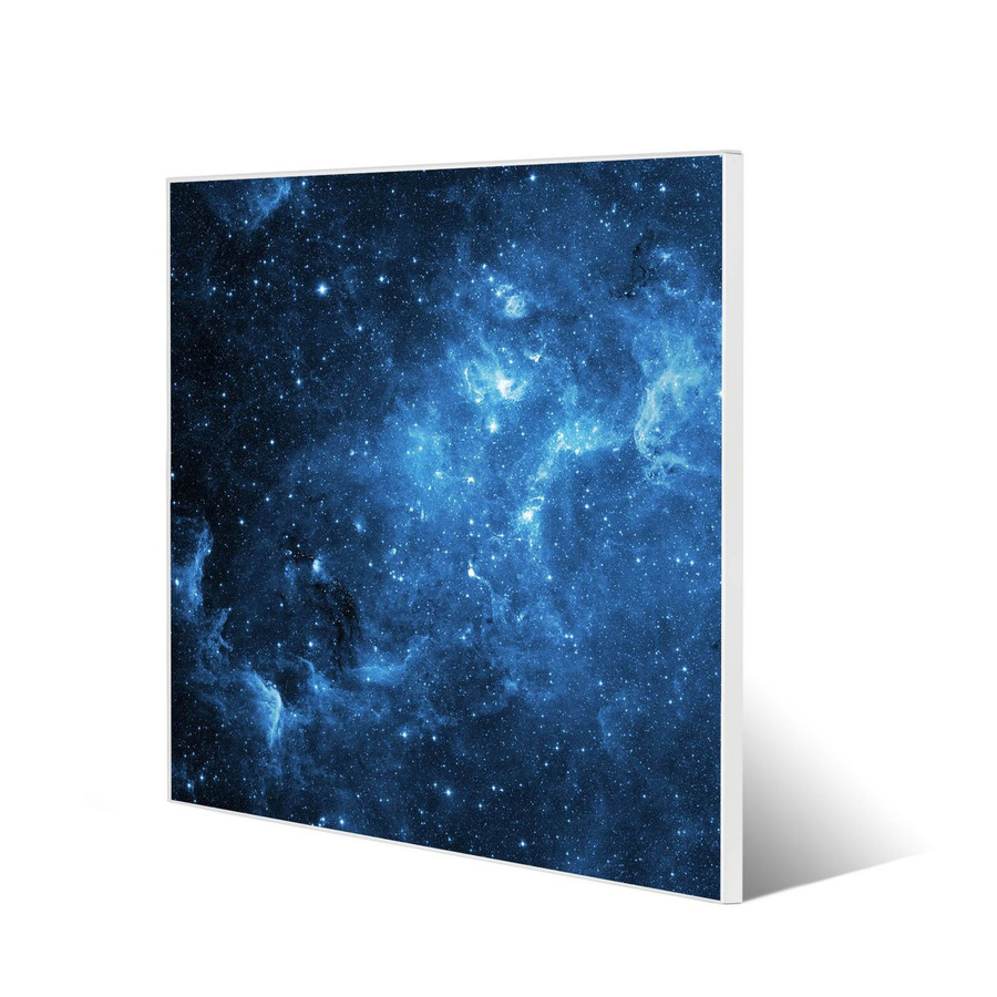 Banjado Magnettafel aus Metall mit Universum Motiv in Weiß, B/H: 50 x 50 cm - Bild 1