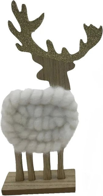 Boltze Deko-Aufsteller Hirsch Mehrfarbig H: 24,5 cm, B: 14 cm, T: 4 cm - Bild 1