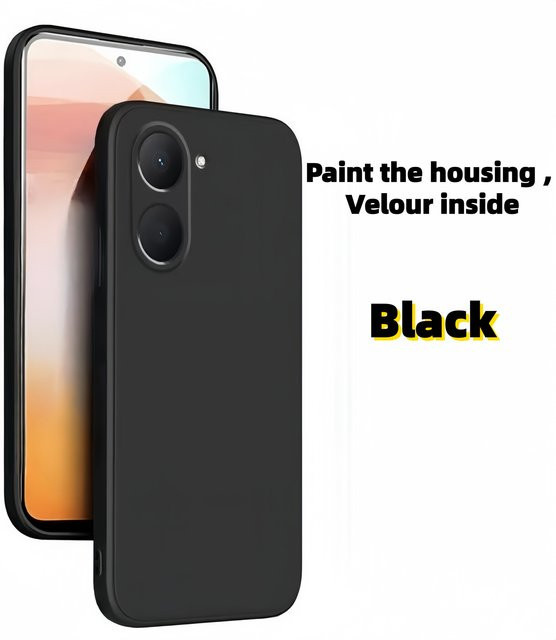 Stoßfeste Schutzhülle aus flüssigem Silikon für Xiaomi Redmi A5 in Blau, Höhe: 171 mm - Bild 1