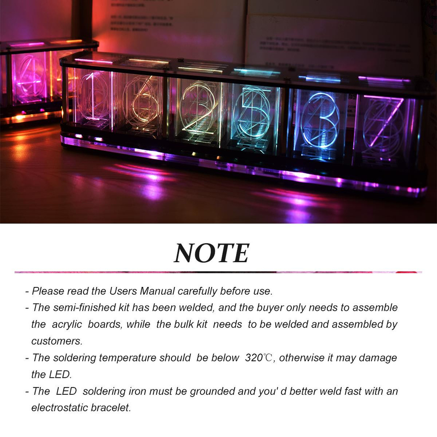 Koogeelife DS3231 Digitaler LED-Wecker mit Musikspektrum, Sprachsteuerung und Touch-Steuerung in Schwarz - Bild 3