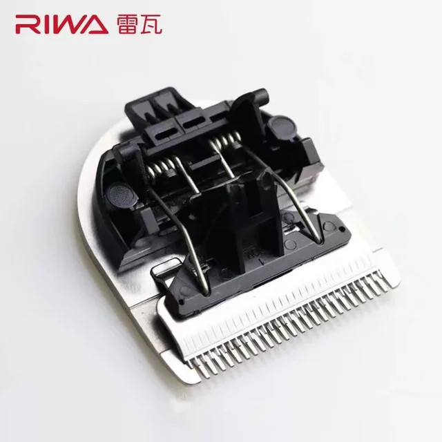 HAOYUNMA Klingenersatz für Haarschneidemaschine RIWA RE-6305, Stahlschneidkopf und Stromkabel, Silber - Bild 1