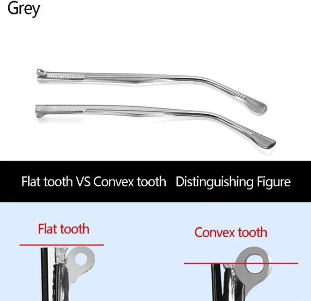 Universal Brillenarm Ersatz Metall, Gray, 2 Stück - Bild 1