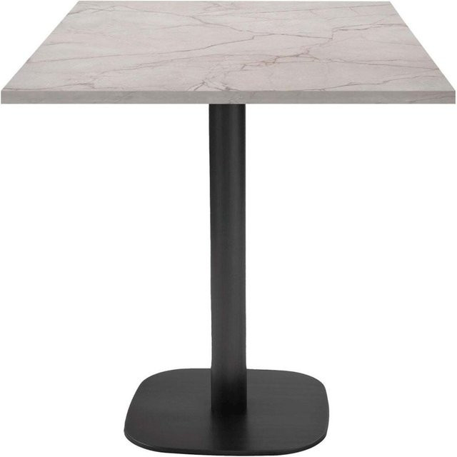 RestooTab Tisch Round quadratisch in Beige und Schwarz, B/T/H: 70 x 70 x 75 cm - Bild 1
