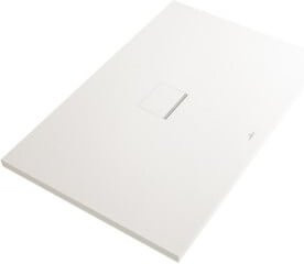 Villeroy & Boch Duschwanne Squaro Infinity aus Mineralguss, Weiß, Einbaubar, B/T/H: 180 x 100 x 4 cm - Bild 1