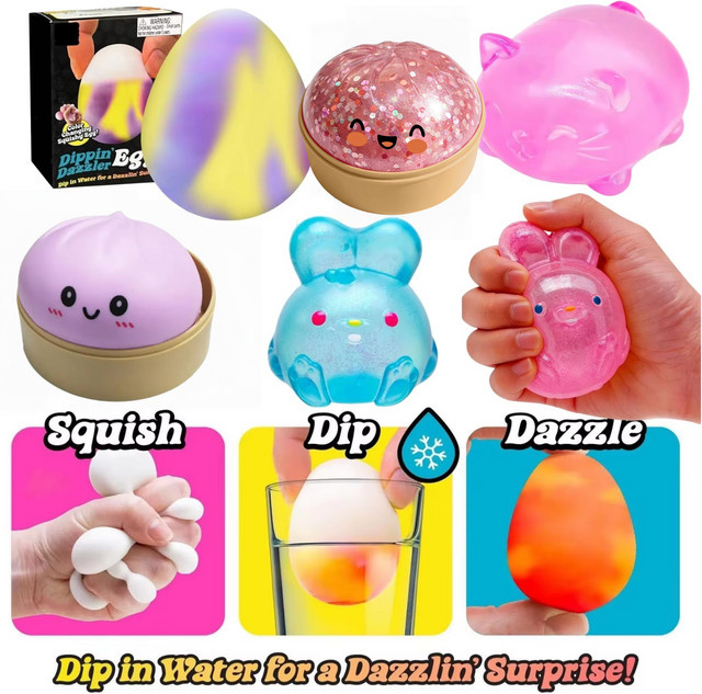Potdemiel Dumpling Squishy, Würfel, Stressabbau- und Konzentrationshilfsmittel - Bild 1