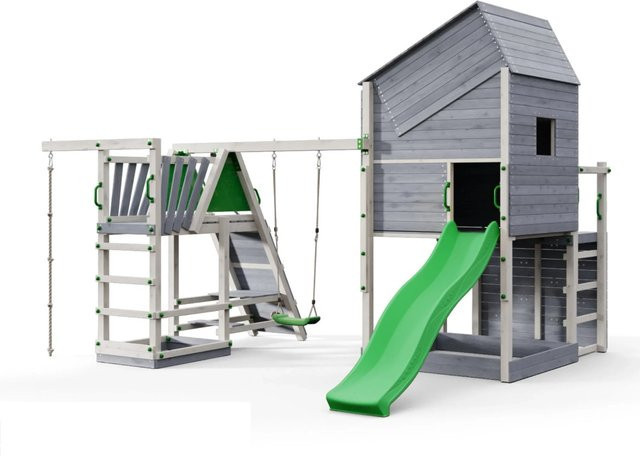 Spielturm Funky Combo SMARTHOUSE MONSTER in Grün und Multicolour - Bild 1