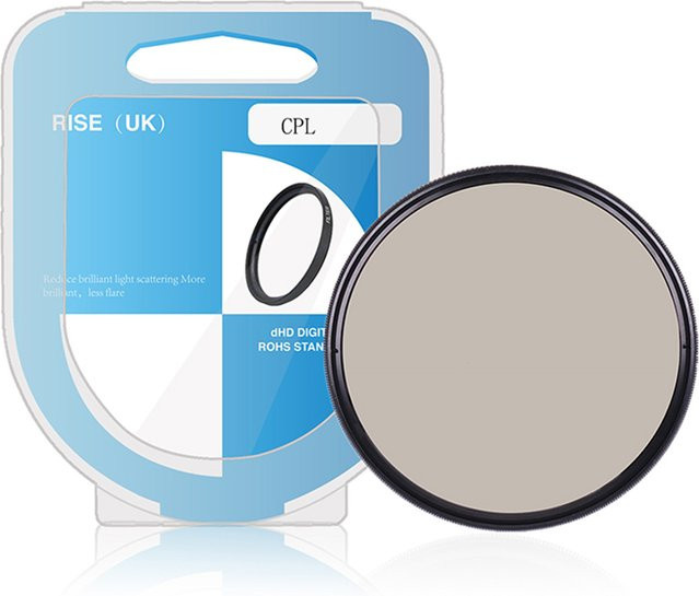 Lightdow CPL-Filter zirkular polarisierender Objektivfilter Schwarz für Nikon Canon Sony Kameraobjektive - Bild 1