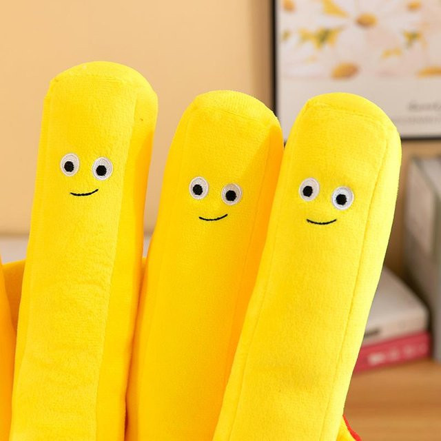 Hamburg Pommes Kissen, Plüschtier, 30cm - Bild 1