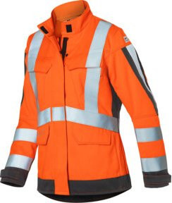 Kübler Damenjacke PROTECTIQ HIGH VIS ARC1 PSA Klasse 3 in Warnorange/Anthrazit - Bild 1