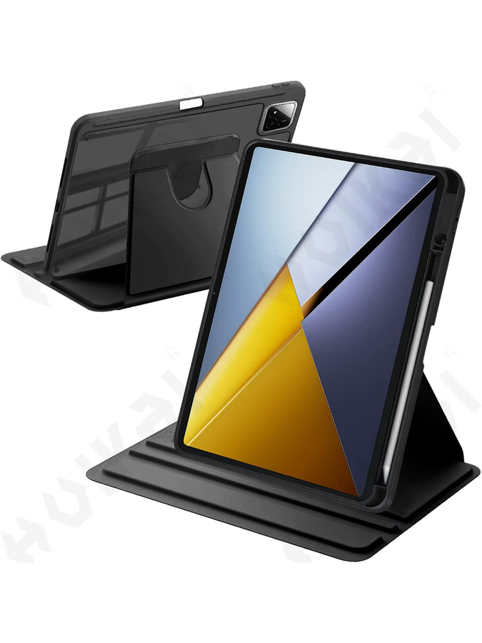 Drehbare Schutzhülle für Xiaomi Poco Pad X1 M1 Redmi Pad 2 Pro 2025 SE mit Stifthalterung und Standfunktion in Schwarz oder Grün - Bild 7
