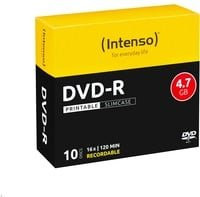 Intenso DVD-R Rohlinge 4,7 GB bedruckbar 10er Pack Slimcase - Bild 2
