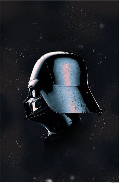 Komar Wandbild Star Wars Vader, schwarz, Breite: 50 cm, Höhe: 70 cm - Bild 1