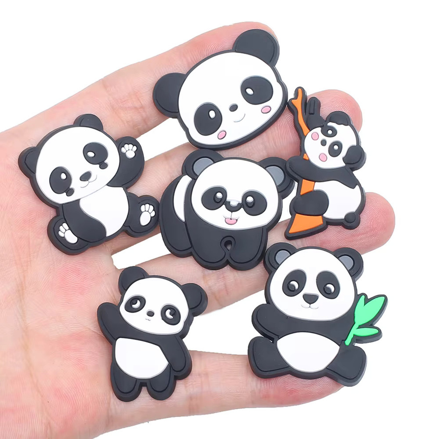 Schuh Charms Panda Tiere Cartoon, PVC, Kinder - Bild 2