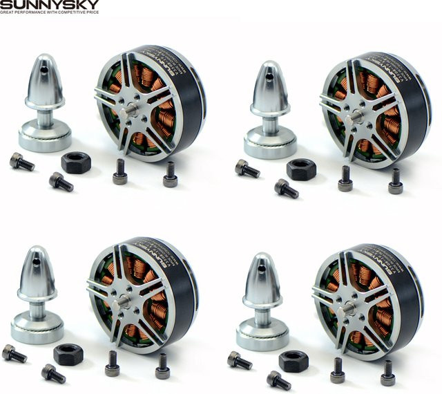 SUNNYSKY V3508 Bürtenloser Motor für RC Multicopter, Metall - Bild 1