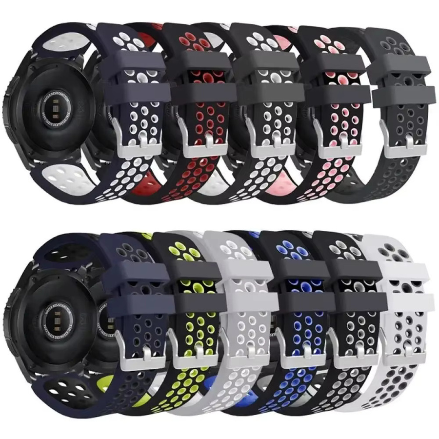 EIGIIS Smartwatch Ersatz Armband, Silikon, Schwarz, Unisex - Bild 2