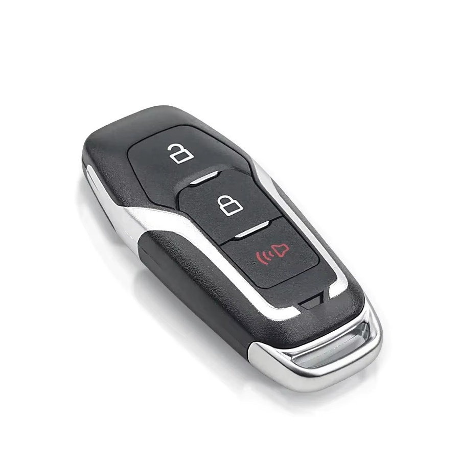 KEYYOU Smart Keyless Remote Key Shell Ersatzgehäuse für Ford Fusion Explorer Mustang Mondeo, 3/4 Tasten, Schwarz - Bild 2