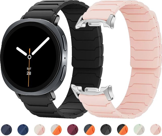 Samsung Uhrenarmband Silikon, Magnetschlaufe, Galaxy Watch 8, Multicolor, Unisex - Bild 1
